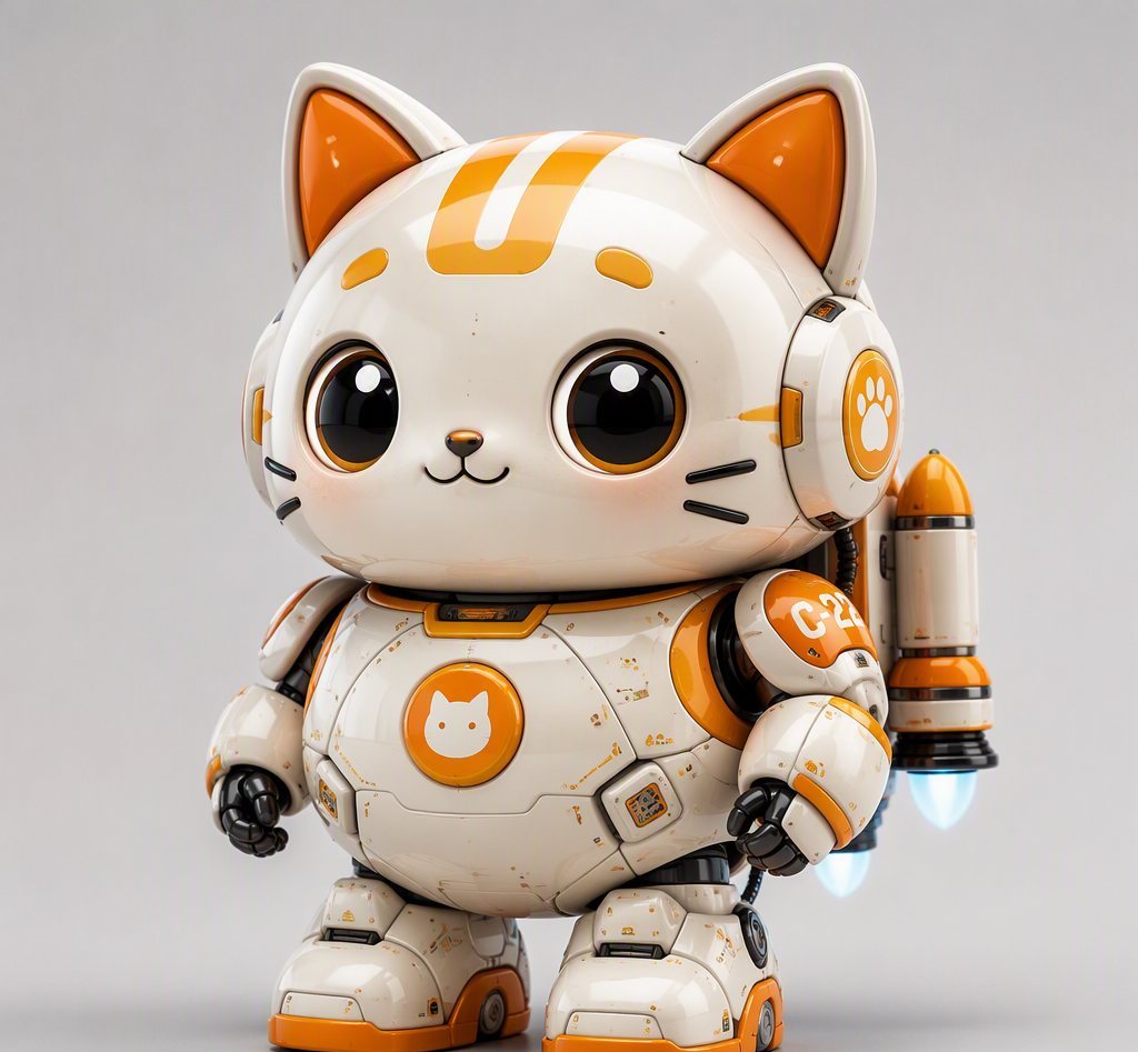 机甲猫潮玩设计